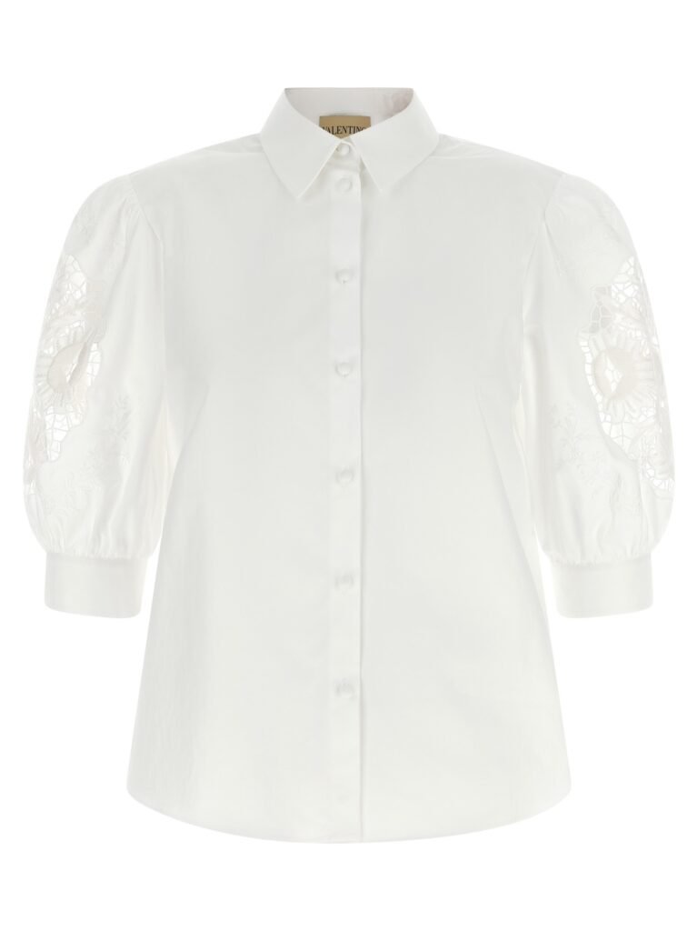 Valentino Garavani macramé insert shirt