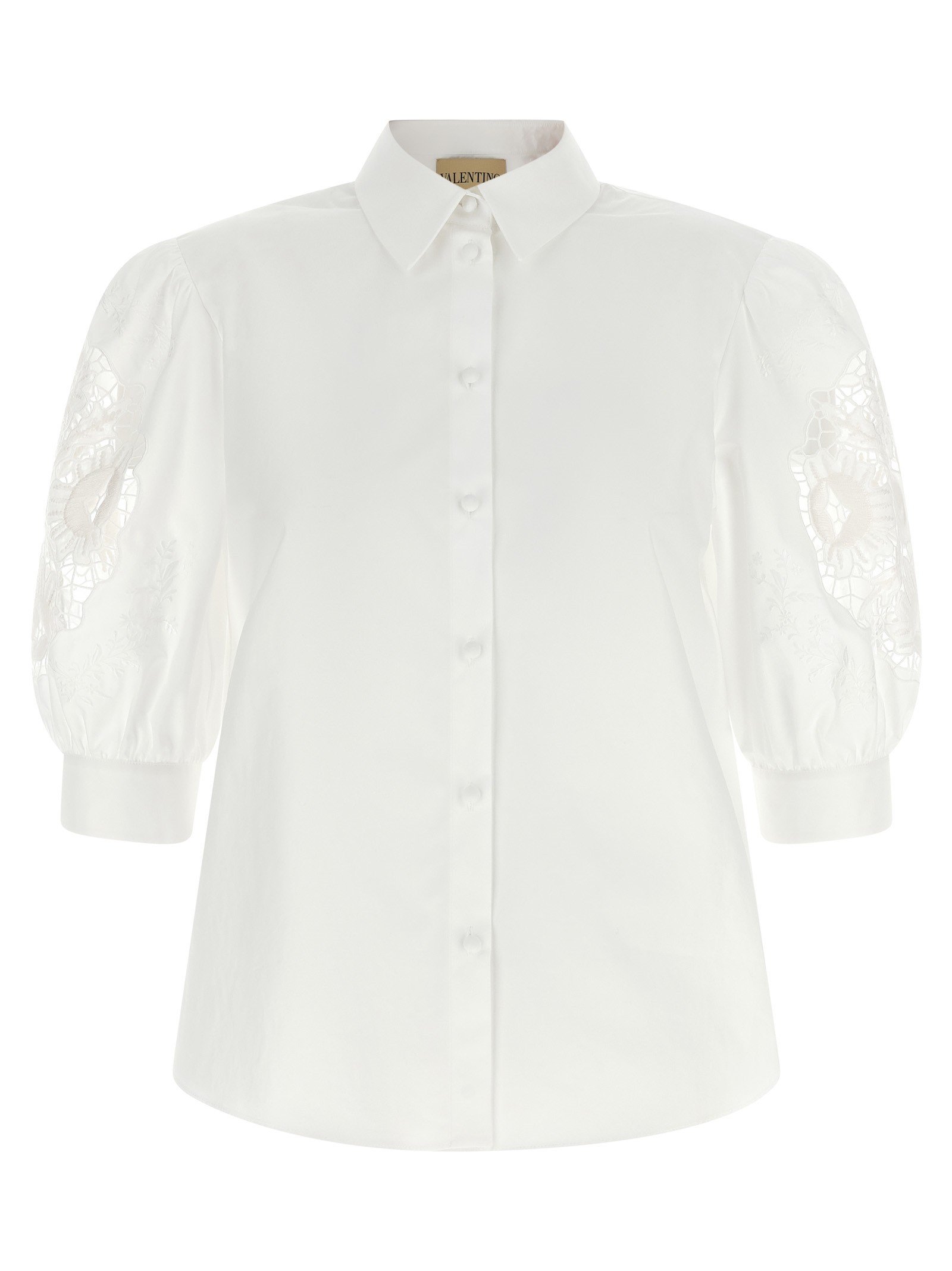 Valentino Garavani macramé insert shirt