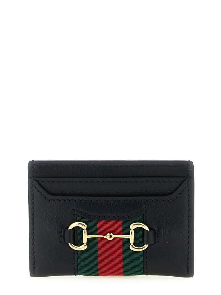 Web Horsebit Gucci' card holder