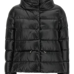 Wide neck down jacket