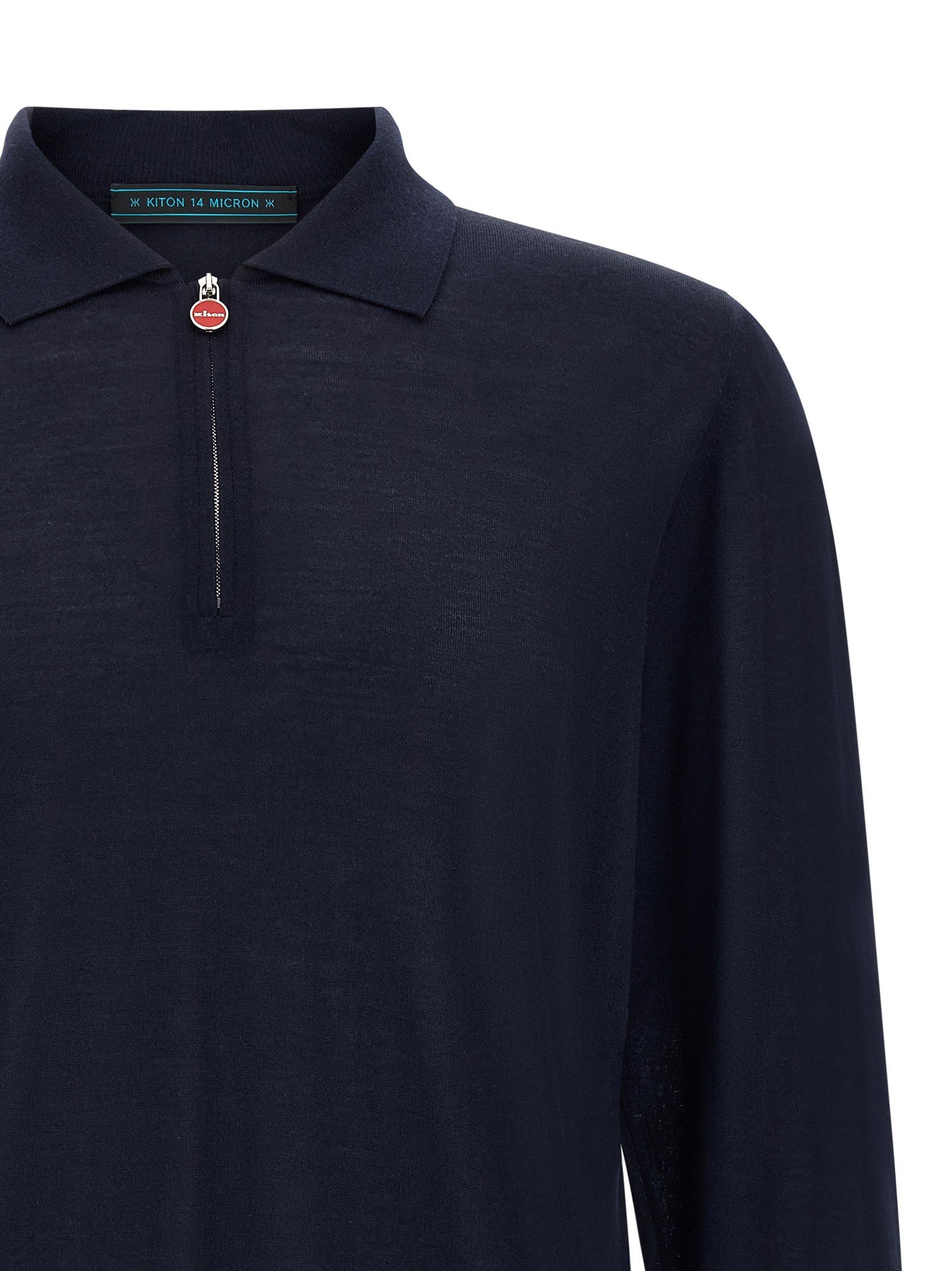 Wool polo shirt 14 microns - Image 3