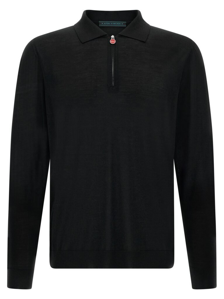 Wool polo shirt 14 microns