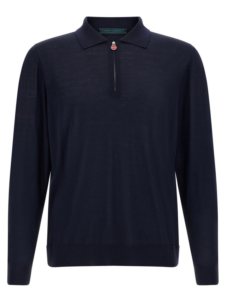 Wool polo shirt 14 microns
