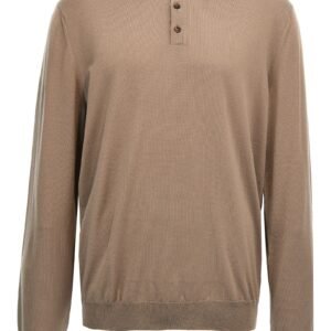 Wool polo shirt