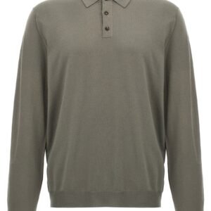 Wool polo shirt